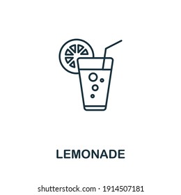 Lemonade icon. Simple element from drinks collection. Creative Lemonade icon for web design, templates, infographics and more