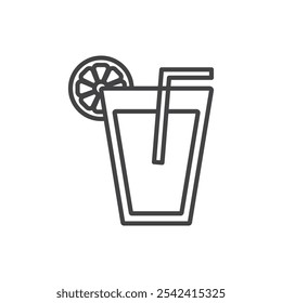 Icono de limonada Marca de símbolo en estilo relleno