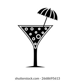 Vetor de ícone de limonada. Sinal de ilustração de coquetel. Símbolo ou logotipo de bebida.