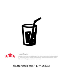 lemonade icon. Vector illustration EPS 10.
