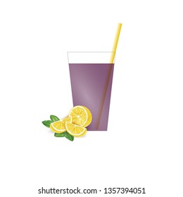 Lemonade icon vector symbol isolated. Vector illustration. Vector icon illustration isolated on white background.