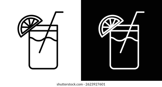 Lemonade icon vector for web and mobile app. Symbol isolated.