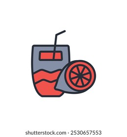 lemonade icon. vector.Editable stroke.linear style sign for use web design,logo.Symbol illustration.