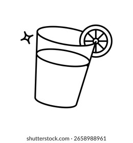 Ícone de limonada com fundo branco vetor ilustração stock