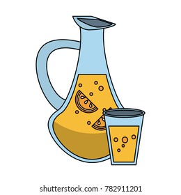 Lemonade jar and cup