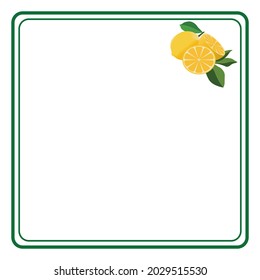 lemonade or lemonade juice and lime leaves and page design
