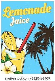 lemonade juice poster design for print