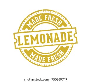 lemonade, lemon juice beverage drink sign logo stamp