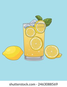 Lemonade Lemon Juice Drink With Lemons