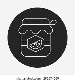 lemonade line icon