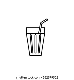 Lemonade line icon, food & drink elements, cocktail sign, a linear pattern on a white background, eps 10.