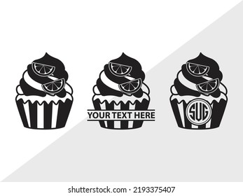 Lemonade Monogram SVG Printable Vector Illustration