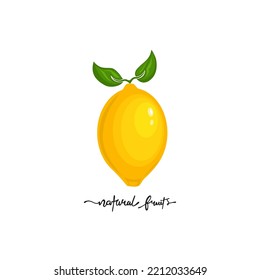 lemonade natural fruit logo vector illustration