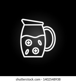 Lemonade neon icon. Elements of summer set. Simple icon for websites, web design, mobile app, info graphics