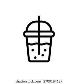 Lemonade Outline Icon. Lemonade Icon
