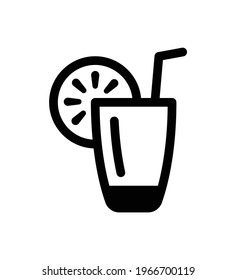 Lemonade refreshment lemon drink icon