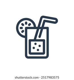 Icono de Vector de menú de restaurante de limonada