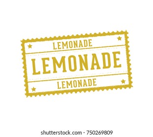 lemonade sign stamp