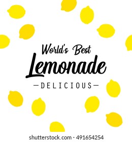 Lemonade sign in vector