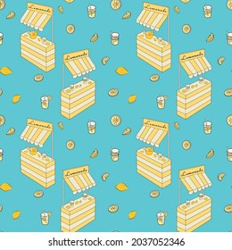lemonade stand surface pattern design