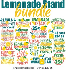 Lemonade Stand Vector Designs Bundle