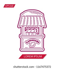 lemonade stand vector icon symbol