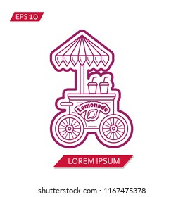 lemonade stand vector icon symbol