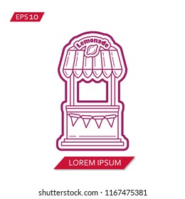 lemonade stand vector icon symbol