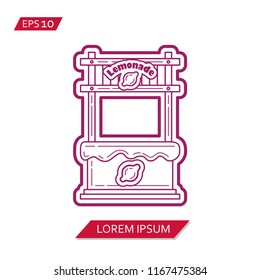 lemonade stand vector icon symbol