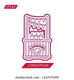lemonade stand vector icon symbol