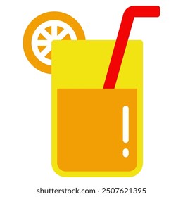 Lemonade Summer holiday icon illustration