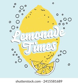 lemonade times summer fruit juice design