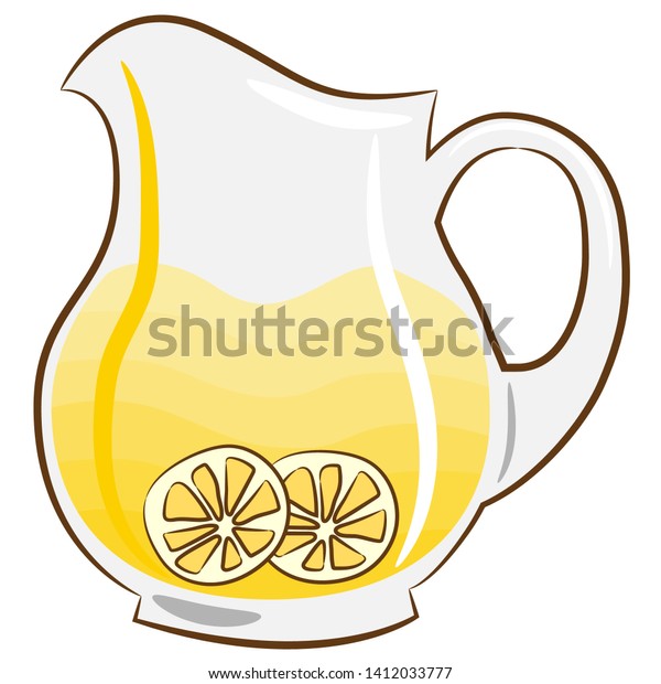 Lemonade Vector Cartoon Graphic Clipart Stock Vector Royalty Free 1412033777