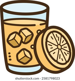 Lemonade vector doodle illustration and graphic