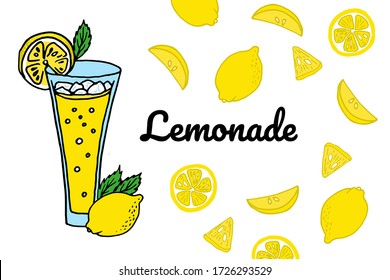 Lemonade Vector Doodle Illustration Isolated On Stock Vector (royalty 