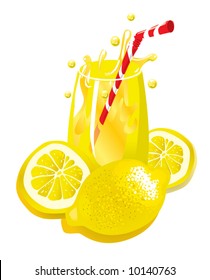 Lemonade (vector). In the gallery also available XXL jpeg image made from this vector