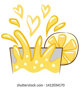 lemonade vector graphic design clipart