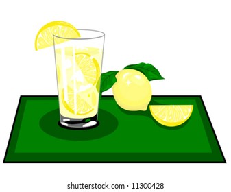 Lemonade vector is hand drawn original artwork.