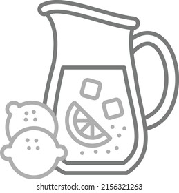 Lemonade vector icon. Can be used for printing, mobile and web applications.