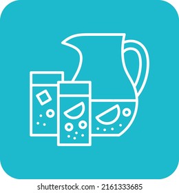 Lemonade vector icon. Can be used for printing, mobile and web applications.