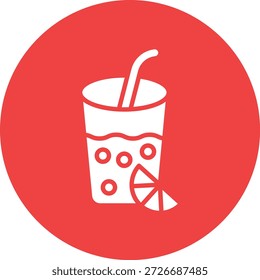 Ilustración de diseño de icono de Vector de limonada