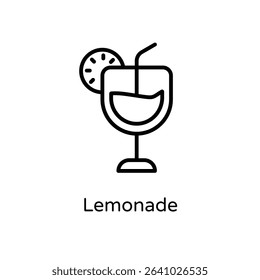 Lemonade vector icon stock illustration