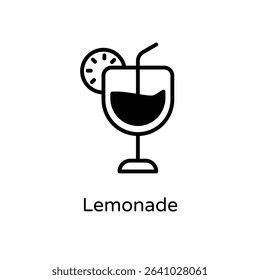 Lemonade vector icon stock illustration