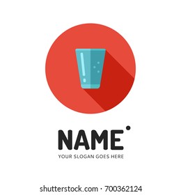 Lemonade. Vector illustration. Logo concept icon.