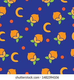 lemonade vitamin c seamless design background vector 