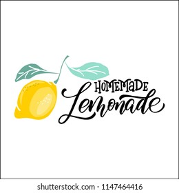 Lemonade Word Lettering Modern Calligraphy Vector Stock Vector (Royalty ...