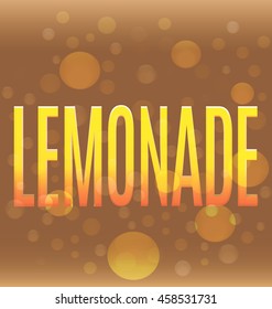 lemonade yellow text bubbles abstract logo