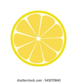 Lemone icon. Citrus. Refreshing drink Vector illustration