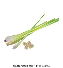 Lemongrass tea for health with fresh