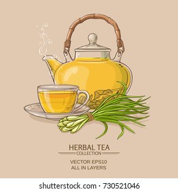 Lemongrass Tea Illustration